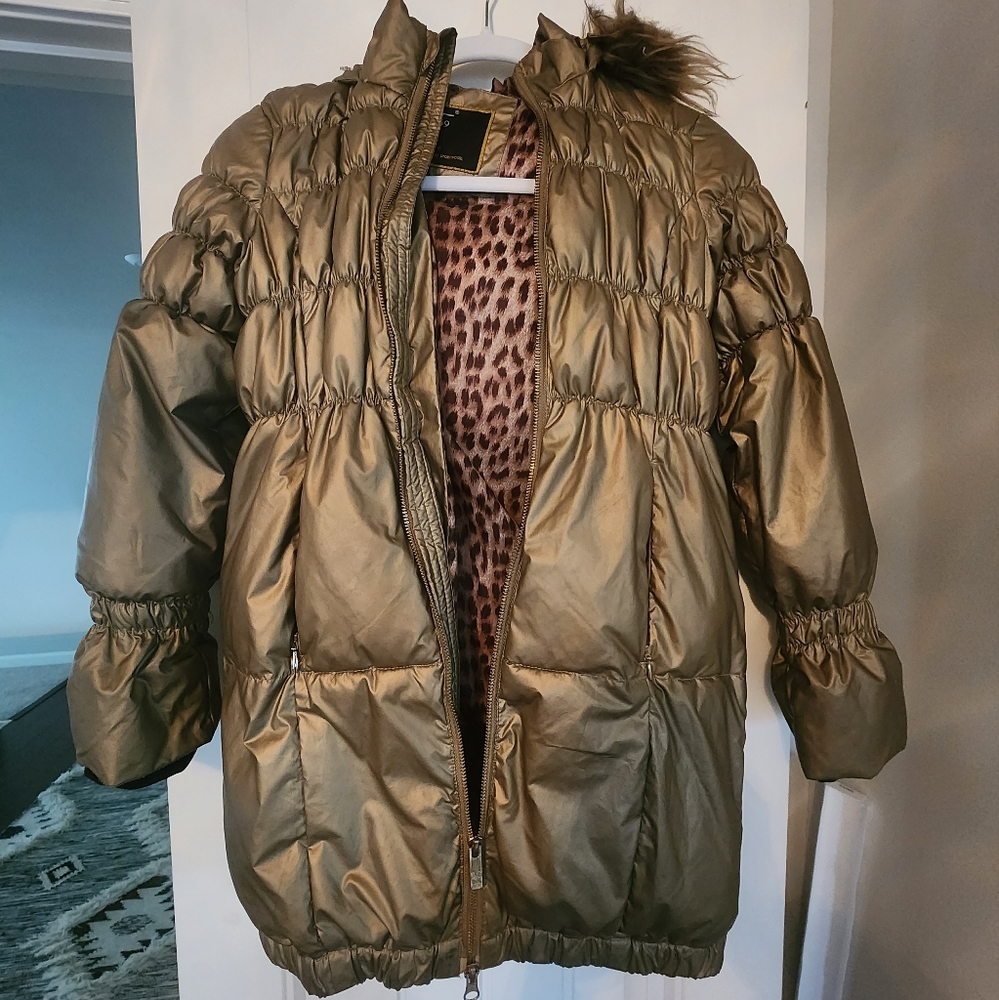 Girls Gold Versace 1969 Coat